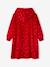 Christmas Poncho-Type Dressing Gown in Velour & Polar Fleece, for Girls red - vertbaudet enfant 