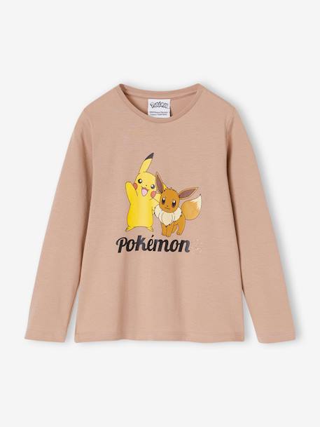 Long Sleeve Pokémon® Top for Girls beige - vertbaudet enfant 