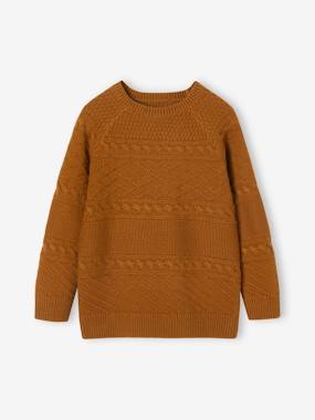 Boys-Cardigans, Jumpers & Sweatshirts-Fancy Knit Jumper for Boys