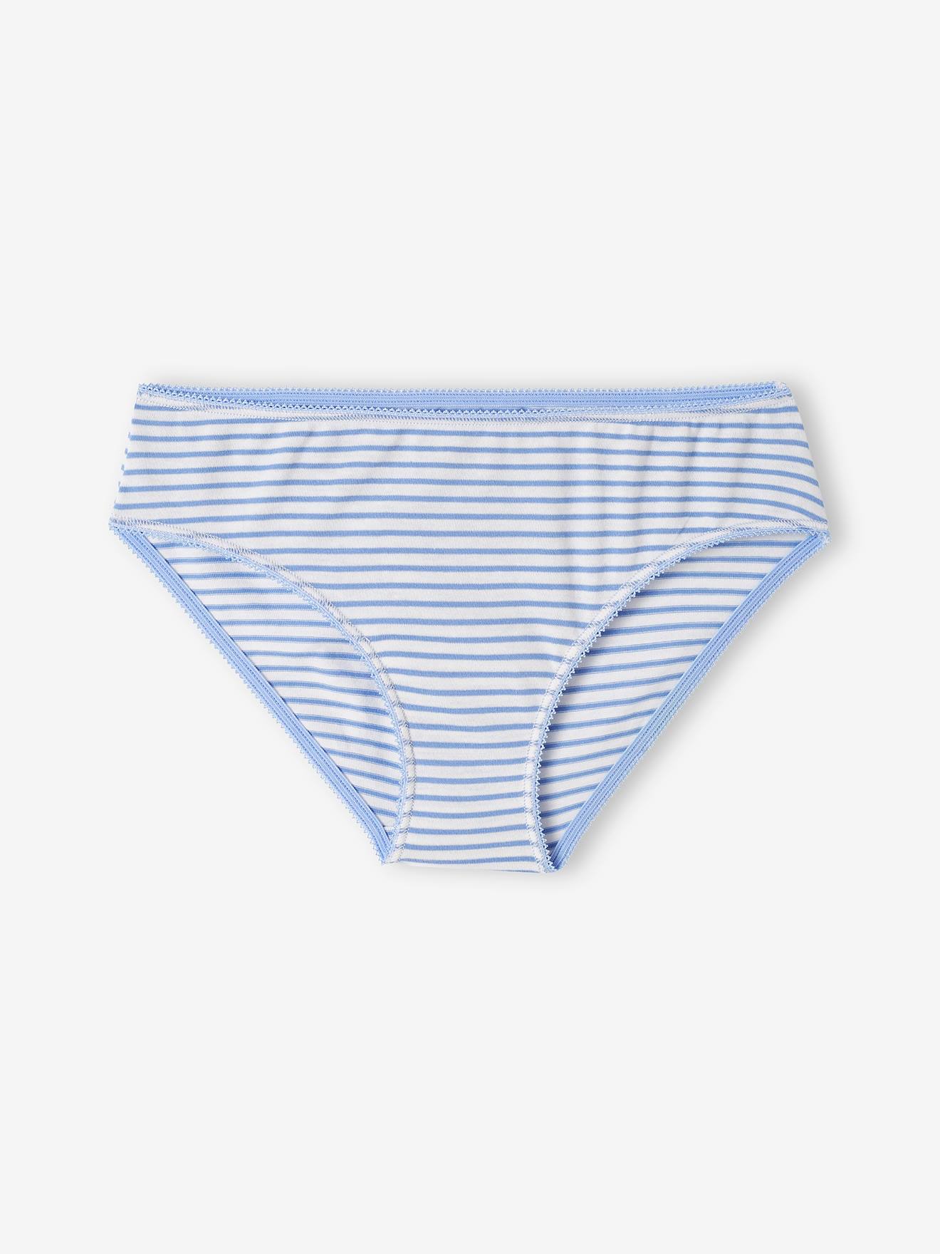 Lot De 10 Culottes Fantaisie Fille Vertbaudet - Imprimés Cœurs Et étoiles - 100% Coton - Taille Enfant - 3