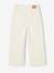 Pantalon fille large écru+rose bonbon - vertbaudet enfant 
