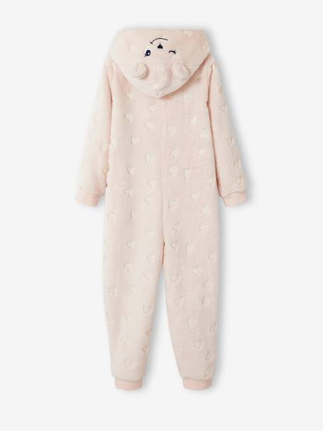 Glow-in-the-Dark Bear Onesie Pyjama rose - vertbaudet enfant 