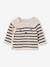 Striped Jumper in Cotton for Babies marl beige - vertbaudet enfant 