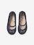 Leather Ballerina Pumps with Glitter for Girls, Designed for Autonomy navy blue - vertbaudet enfant 