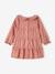 Fluid Dress with Frills for Babies old rose - vertbaudet enfant 