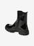 Patent Boots with Zip & Elastic, Junior black - vertbaudet enfant 