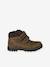 Hook&Loop & Zipped Leather Boots for Children, Designed for Autonomy khaki - vertbaudet enfant 