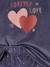 Pack of 2 'Love' Pyjamas in Velour for Girls old rose - vertbaudet enfant 