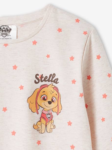 T-shirt fille Pat'Patrouille® Stella beige chiné - vertbaudet enfant 