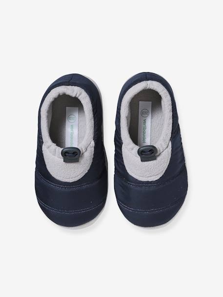 Adjustable Slippers in Quilted Textile for Children blue - vertbaudet enfant 