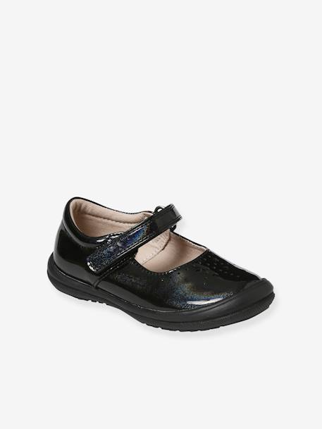Babies vernies scratchées fille collection maternelle noir - vertbaudet enfant 