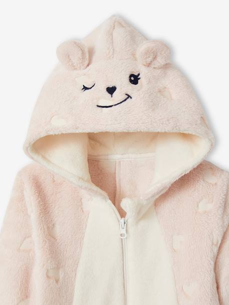 Glow-in-the-Dark Bear Onesie Pyjama rose - vertbaudet enfant 