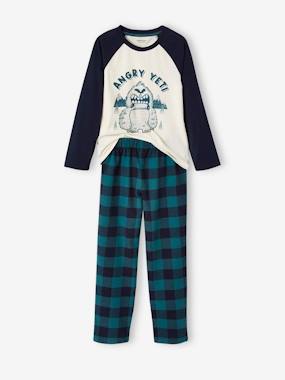 Yeti Pyjamas with Flannel Bottoms for Boys  - vertbaudet enfant