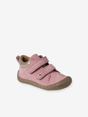 Shoes-Baby Footwear-Pram Shoes in Soft Leather, Hook&Loop Strap, for Babies, Designed for Crawling