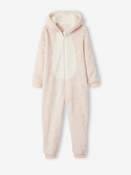 Glow-in-the-Dark Bear Onesie Pyjama rose - vertbaudet enfant 