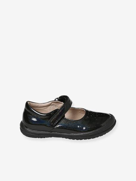 Babies vernies scratchées fille collection maternelle noir - vertbaudet enfant 