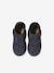 Indoor Shoes in Smooth Leather with Hook-&-Loop Strap, for Babies printed blue - vertbaudet enfant 