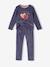 Pack of 2 'Love' Pyjamas in Velour for Girls old rose - vertbaudet enfant 