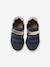 Baskets enfant fille en cuir à scratchs marine+marron+noir - vertbaudet enfant 