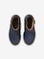 Boots enfant fille cuir zippées marine+or - vertbaudet enfant 