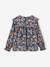 Floral Blouse with Ruffled Sleeves for Girls night blue - vertbaudet enfant 