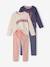 Pack of 2 'Love' Pyjamas in Velour for Girls old rose - vertbaudet enfant 