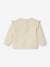 Quilted Sweatshirt with Ruffles for Babies ecru - vertbaudet enfant 