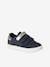 Hook-and-Loop Trainers in Leather for Girls navy blue - vertbaudet enfant 