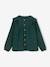 Frilly Blouse in Cotton Gauze for Girls green+terracotta - vertbaudet enfant 