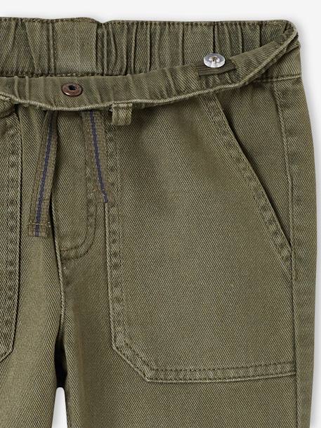 Pantalon ajustable tapered marron enfant - Name it