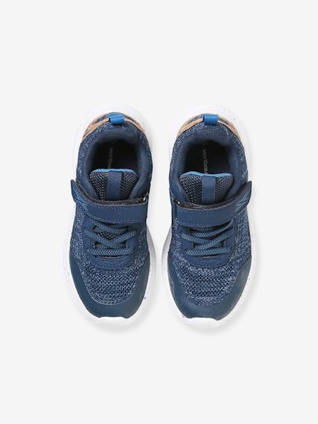 Light Trainers with Laces & Hook&Loop Fasteners, for Children blue - vertbaudet enfant 