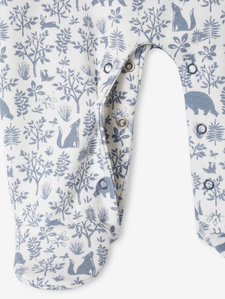 3-Piece Set for Newborns: Jumpsuit + Bodysuit + Comforter in Organic Cotton denim blue+rosy - vertbaudet enfant 