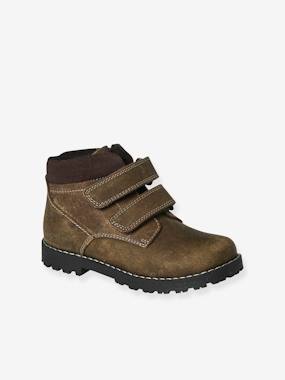 -Hook&Loop & Zipped Leather Boots for Children, Designed for Autonomy