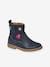 Leather Boots for Girls, Designed for Autonomy navy blue - vertbaudet enfant 