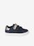 Baskets enfant fille en cuir à scratchs marine+marron+noir - vertbaudet enfant 