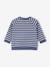 Sweat bébé en molleton rayé bleu+rayé vert+tomette - vertbaudet enfant 