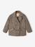 Manteau en lainage carreaux fille doublé sherpa carreaux beige - vertbaudet enfant 
