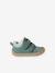 Pram Shoes in Soft Leather, Lined in Fur, for Babies, Designed for Crawling green - vertbaudet enfant 