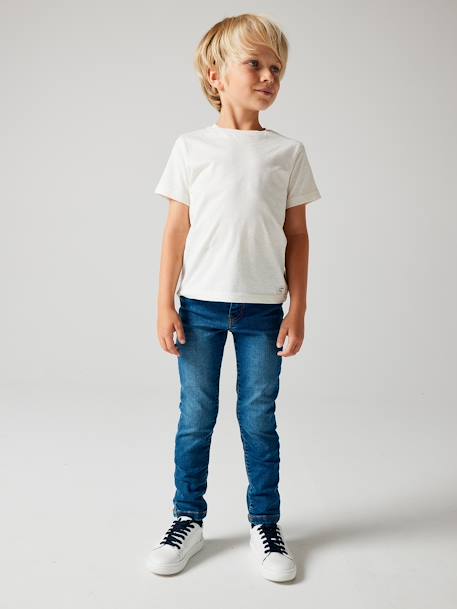 Jean garçon slim morphologique FIN denim black+DENIM BRUT+denim gris+DENIM GRIS FONCE+double stone+STONE - vertbaudet enfant 