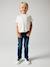 Jeans straight morphological medium for boys Dark Blue+Denim Blue - vertbaudet enfant 