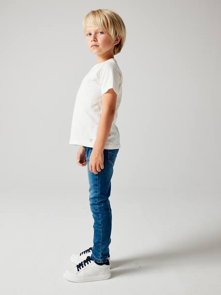 Morphological slim thin jeans for boys black denim+Dark Blue+Dark Grey+Denim Blue+denim grey+double stone - vertbaudet enfant 