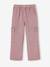 Pantalon fille cargo facile à enfiler mauve - vertbaudet enfant 