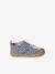 Chaussons bébé toile scratch blanc imprimé+bleu chambray+rose imprimé - vertbaudet enfant 