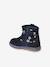Printed Leather Boots with Zip for Babies printed blue - vertbaudet enfant 