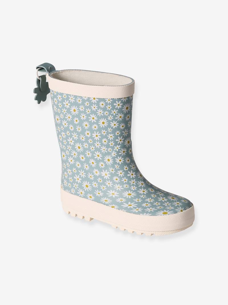 Bottes De Pluie Enfant Vertbaudet - Caoutchouc Imprimé, Doublure Coton, Semelle Antidérapante - Collection Maternelle