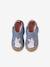 Chaussons bébé toile scratch blanc imprimé+bleu chambray+rose imprimé - vertbaudet enfant 