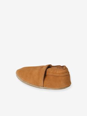 Chaussures-Chaussons élastiqués en cuir souple bébé