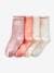 Lot de 4 paires de chaussettes style vintage fille rose - vertbaudet enfant 