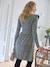 Robe courte en maille grossesse et allaitement NOIR FONCE UNI+ROUGE MOYEN UNI+vert sapin - vertbaudet enfant 