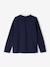 Harry Potter® Long Sleeve Top with Voile Collar for Girls navy blue - vertbaudet enfant 